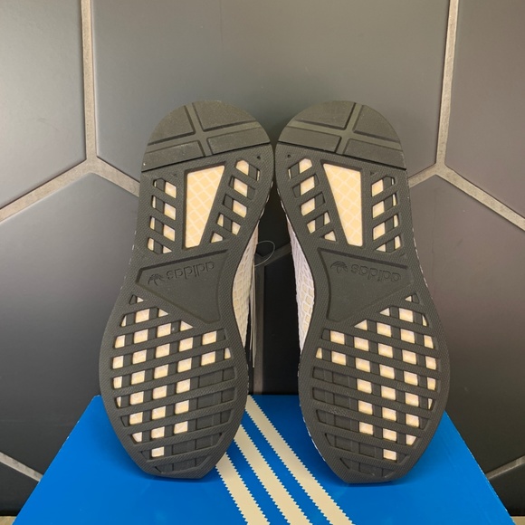 Womens Adidas Deerupt Runner Linen Black Shoes - Picture 5 of 5